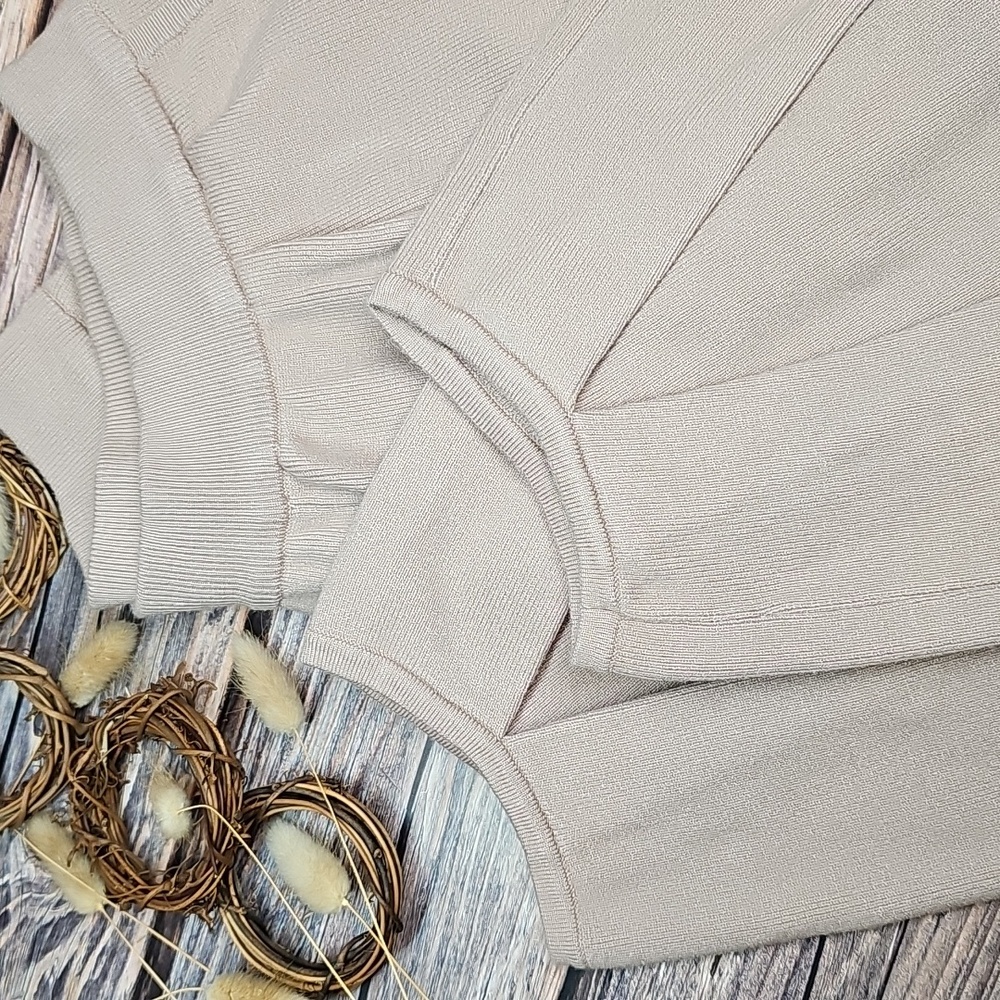 NWT UGERLOV BEIGE KNIT WIDE BARREL LEG LOUNGE WEAR PANT